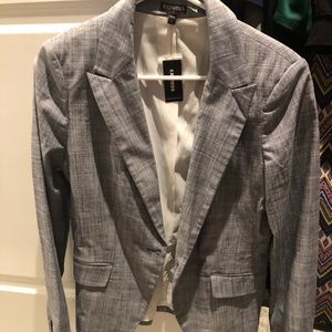 Express grey blue short blazer size 10, NWT